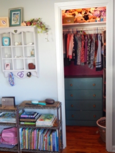 put the dresser in the closet to save space